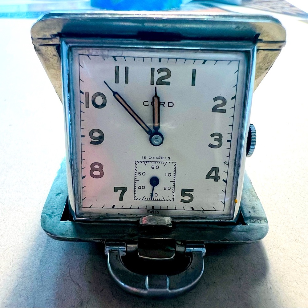 Swiss Cord Silver Pocket Watch